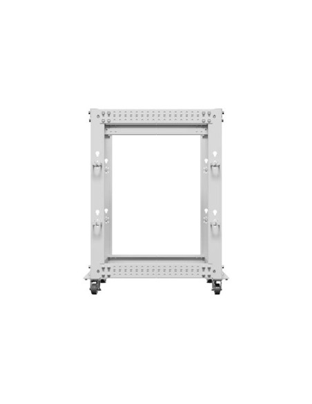 LANBERG OTVORENÝ RACK 19" 15U 600X600-1100 NASTAVITEĽNÝ ŠEDÝ