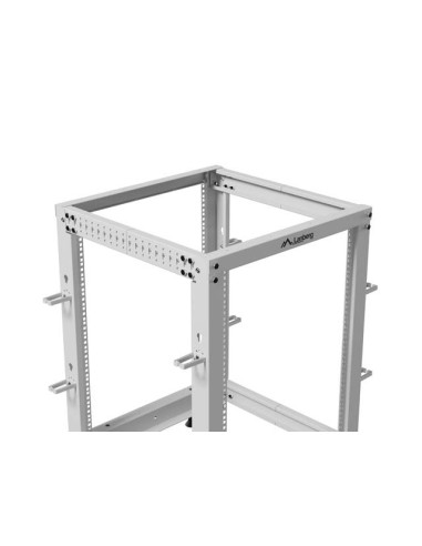 LANBERG OTVORENÝ RACK 19" 15U 600X600-1100 NASTAVITEĽNÝ ŠEDÝ