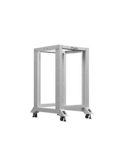 LANBERG OTVORENÝ RACK 19" 18U 600X800 ŠEDÝ