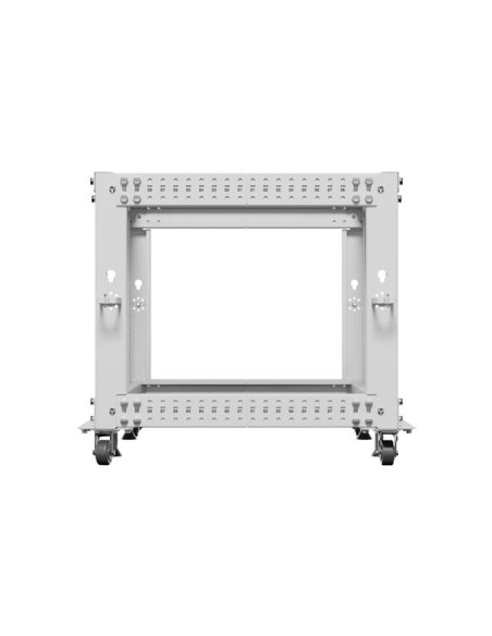 LANBERG OTVORENÝ RACK 19" 9U 600X600-1100 NASTAVITEĽNÝ ŠEDÝ