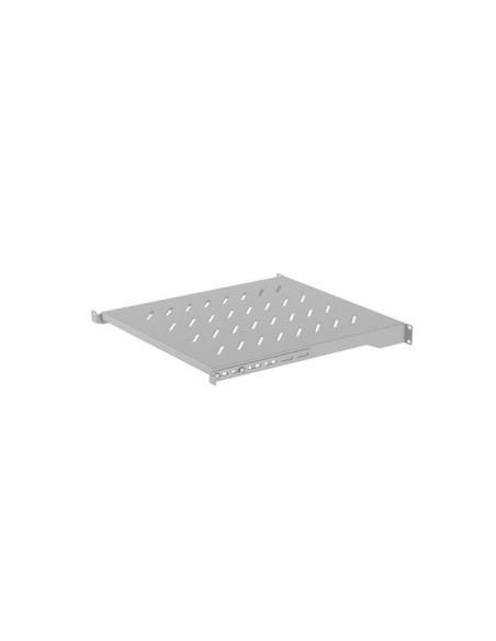 LANBERG POLICE PRO 19" SKRINE 800MM ŠEDÁ (1U/483X500MM NOSNOSŤ DO 25KG, 4BODOVÁ MONTÁŽ)