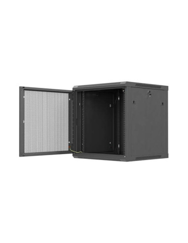 LANBERG NÁSTENNÁ INŠTALAČNÁ SKRIŇA 19" 12U 600X600 ČIERNE PERFOROVANÉ DVERE (PLOCHÉ BALENIE)