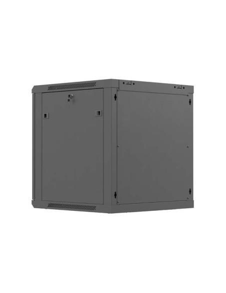 LANBERG NÁSTENNÁ INŠTALAČNÁ SKRIŇA 19" 12U 600X600 ČIERNE PERFOROVANÉ DVERE (PLOCHÉ BALENIE)