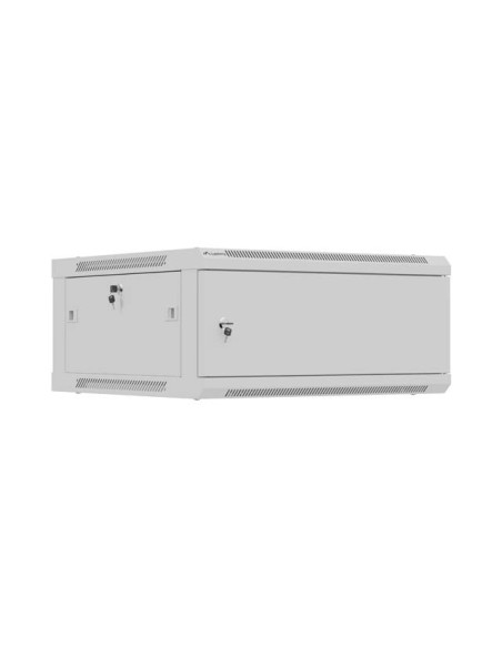 LANBERG NÁSTENNÁ INŠTALAČNÁ SKRIŇA 19" 4U 600X600 ŠEDÁ KOVOVÁ DVIERKA (PLOCHÉ BALENIE)