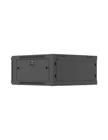 LANBERG NÁSTENNÁ INŠTALAČNÁ SKRIŇA 19" 4U 600X600 ČIERNE PERFOROVANÉ DVERE (PLOCHÉ BALENIE)