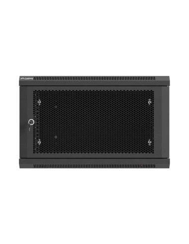 LANBERG NÁSTENNÁ INŠTALAČNÁ SKRIŇA 19" 6U 600X600 ČIERNE PERFOROVANÉ DVERE (PLOCHÉ BALENIE)