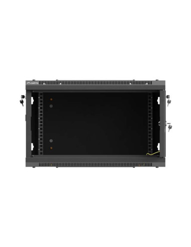 LANBERG NÁSTENNÁ INŠTALAČNÁ SKRIŇA 19" 6U 600X600 ČIERNE PERFOROVANÉ DVERE (PLOCHÉ BALENIE)