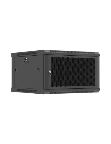 LANBERG NÁSTENNÁ INŠTALAČNÁ SKRIŇA 19" 6U 600X600 ČIERNE PERFOROVANÉ DVERE (PLOCHÉ BALENIE)