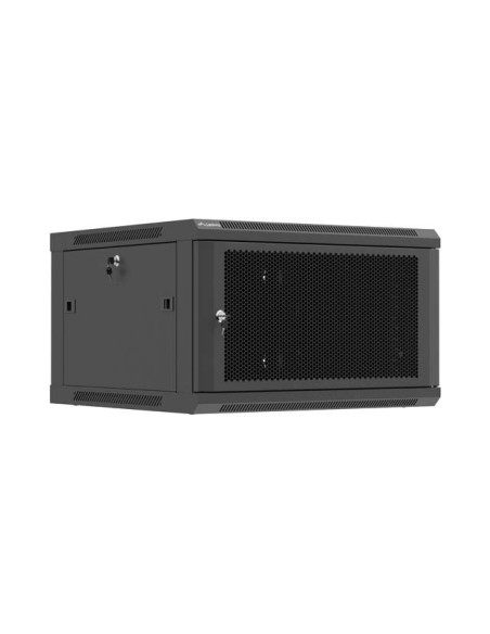 LANBERG NÁSTENNÁ INŠTALAČNÁ SKRIŇA 19" 6U 600X600 ČIERNE PERFOROVANÉ DVERE (PLOCHÉ BALENIE)