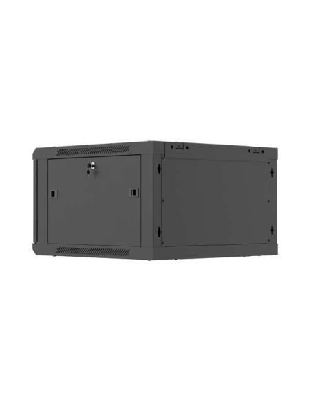 LANBERG NÁSTENNÁ INŠTALAČNÁ SKRIŇA 19" 6U 600X600 ČIERNE PERFOROVANÉ DVERE (PLOCHÉ BALENIE)