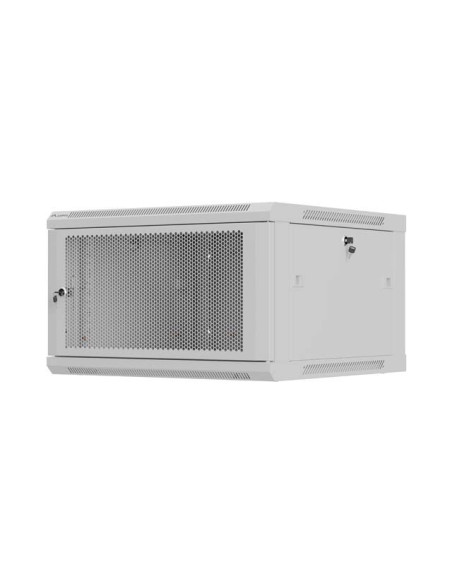 LANBERG NÁSTENNÁ INŠTALAČNÁ SKRIŇA 19" 6U 600X600 ŠEDÉ PERFOROVANÉ DVERE (PLOCHÉ BALENIE)
