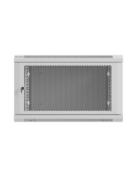 LANBERG NÁSTENNÁ INŠTALAČNÁ SKRIŇA 19" 6U 600X600 ŠEDÉ PERFOROVANÉ DVERE (PLOCHÉ BALENIE)