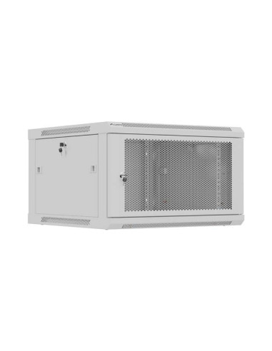 LANBERG NÁSTENNÁ INŠTALAČNÁ SKRIŇA 19" 6U 600X600 ŠEDÉ PERFOROVANÉ DVERE (PLOCHÉ BALENIE)