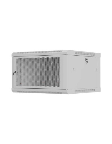 LANBERG NÁSTENNÁ INŠTALAČNÁ SKRIŇA 19" 6U 600X600 ŠEDÉ PERFOROVANÉ DVERE (PLOCHÉ BALENIE)