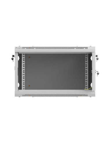 LANBERG NÁSTENNÁ INŠTALAČNÁ SKRIŇA 19" 6U 600X600 ŠEDÉ PERFOROVANÉ DVERE (PLOCHÉ BALENIE)