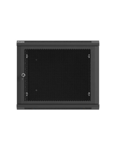 LANBERG NÁSTENNÁ INŠTALAČNÁ SKRIŇA 19" 9U 600X600 ČIERNE PERFOROVANÉ DVERE (PLOCHÉ BALENIE)