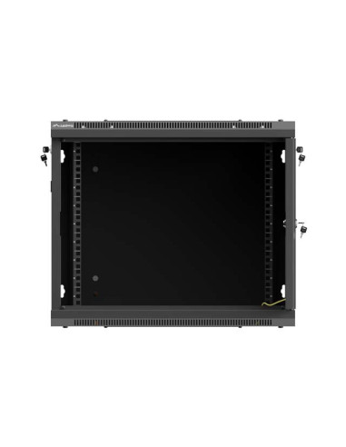 LANBERG NÁSTENNÁ INŠTALAČNÁ SKRIŇA 19" 9U 600X600 ČIERNE PERFOROVANÉ DVERE (PLOCHÉ BALENIE)