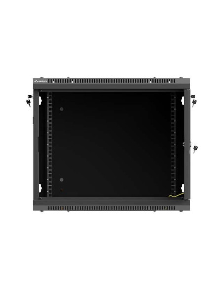 LANBERG NÁSTENNÁ INŠTALAČNÁ SKRIŇA 19" 9U 600X600 ČIERNE PERFOROVANÉ DVERE (PLOCHÉ BALENIE)