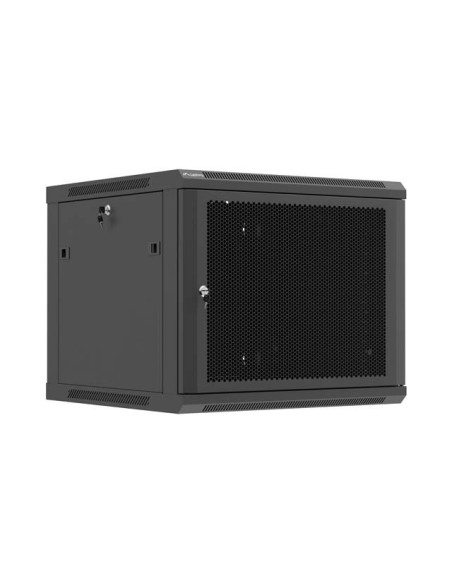 LANBERG NÁSTENNÁ INŠTALAČNÁ SKRIŇA 19" 9U 600X600 ČIERNE PERFOROVANÉ DVERE (PLOCHÉ BALENIE)