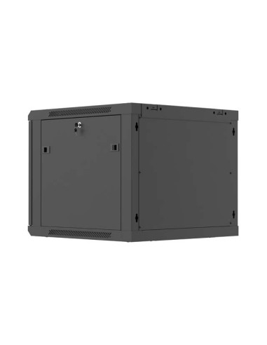 LANBERG NÁSTENNÁ INŠTALAČNÁ SKRIŇA 19" 9U 600X600 ČIERNE PERFOROVANÉ DVERE (PLOCHÉ BALENIE)