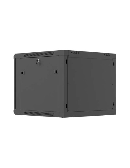 LANBERG NÁSTENNÁ INŠTALAČNÁ SKRIŇA 19" 9U 600X600 ČIERNE PERFOROVANÉ DVERE (PLOCHÉ BALENIE)
