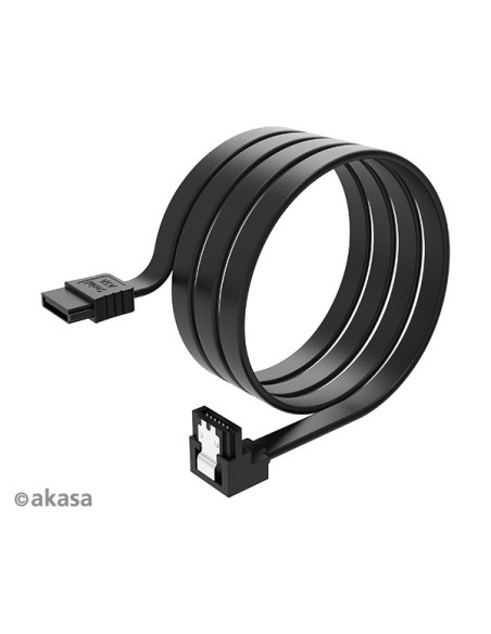 AKASA - Proslim SATA kábel 90 ° - 100 cm