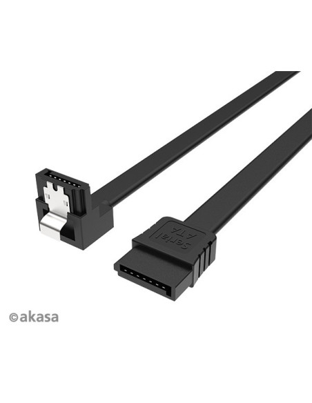 AKASA - Proslim SATA kábel 90 ° - 100 cm