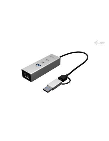 i-tec USB-C/USB-A Metal HUB 3 (2x USB-C, 1x USB-A) Port + 2.5GLAN