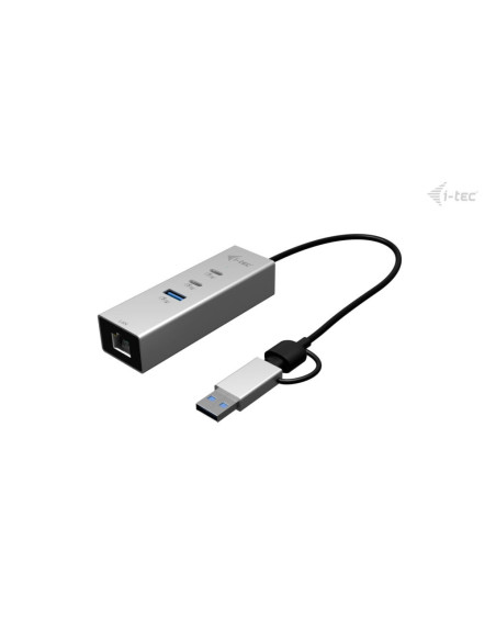 i-tec USB-C/USB-A Metal HUB 3 (2x USB-C, 1x USB-A) Port + 2.5GLAN