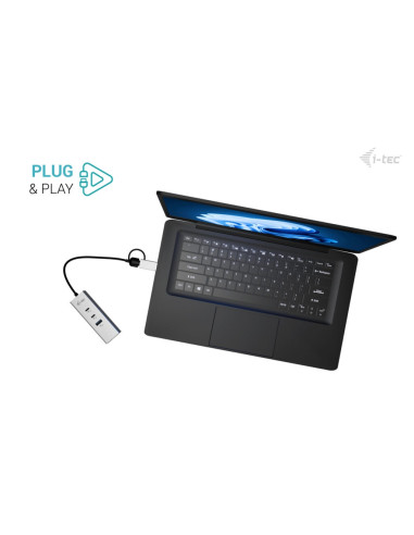 i-tec USB-C/USB-A Metal HUB 3 (2x USB-C, 1x USB-A) Port + 2.5GLAN