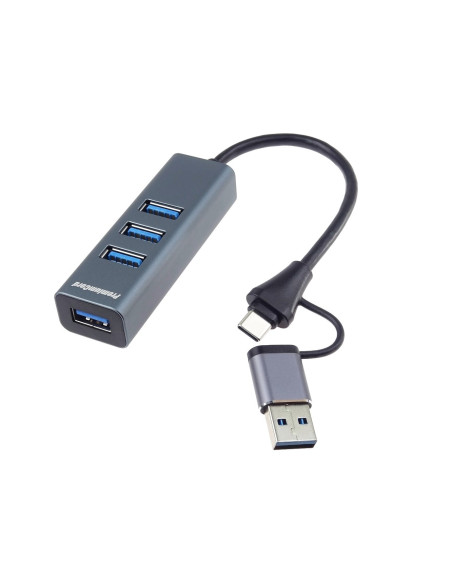 PremiumCord 5G Hub USB-C a USB-A na 4x USB-A