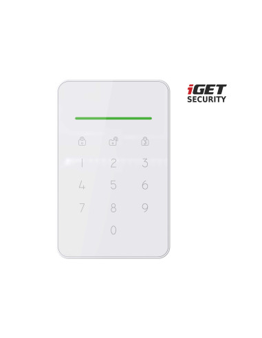 iGET SECURITY EP13 - bezdrôtová klávesnica s RFID čítačkou pre alarm M5