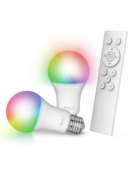 TRUST WIFI Bulb Starter Set 2 Smart RGB Bulbs + Remote