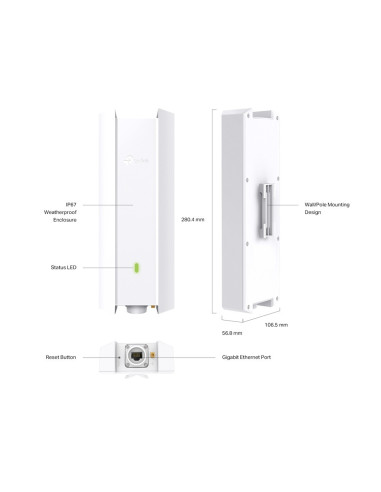 TP-Link EAP623-Outdoor HD AX1800 WiFi6 AP Omada SDN