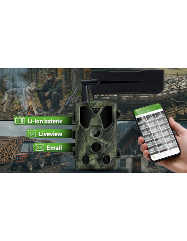 EVOLVEO StrongVision LTE POWER, 4G fotopasca, Cloud/Email prenos, výmenné Li-Ion 21700 batérie