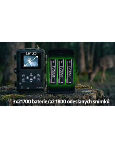 EVOLVEO StrongVision LTE POWER, 4G fotopasca, Cloud/Email prenos, výmenné Li-Ion 21700 batérie