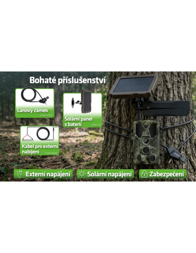 EVOLVEO StrongVision LTE POWER, 4G fotopasca, Cloud/Email prenos, výmenné Li-Ion 21700 batérie