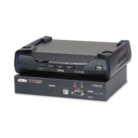 ATEN 4K HDMI KVM, OverNet, rack, USB, audio, RS-232