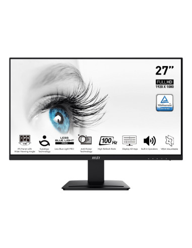 MSI Pro/MP273A/27"/IPS/FHD/100Hz/1ms/Black/2R