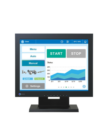 15" LED EIZO FDX1502T-A: FN.1024x768, dotyk, DP, DVI