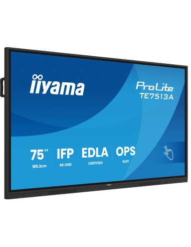 75" iiyama TE7513A-B2AG: IPS, 4K, 40P, EDLÁ