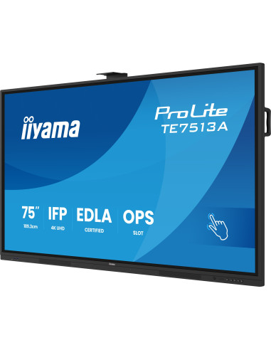 75" iiyama TE7513A-B2AG: IPS, 4K, 40P, EDLÁ