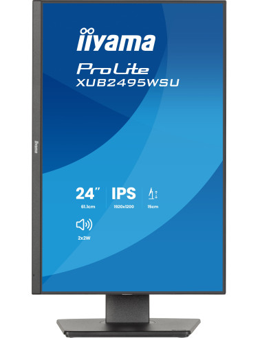iiyama ProLite/XB2495WSU-B1/24,1"/IPS/1900x1200/100Hz/4ms/Čierna/3R