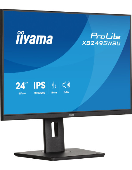 iiyama ProLite/XB2495WSU-B1/24,1"/IPS/1900x1200/100Hz/4ms/Čierna/3R