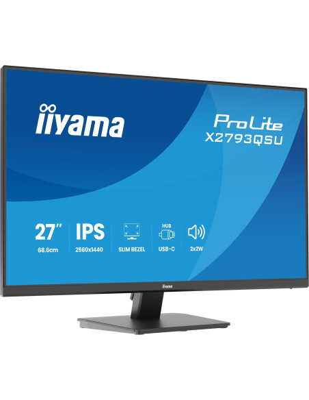 iiyama ProLite/X2793QSU-B1/27"/IPS/QHD/75Hz/1ms/Čierna/3R