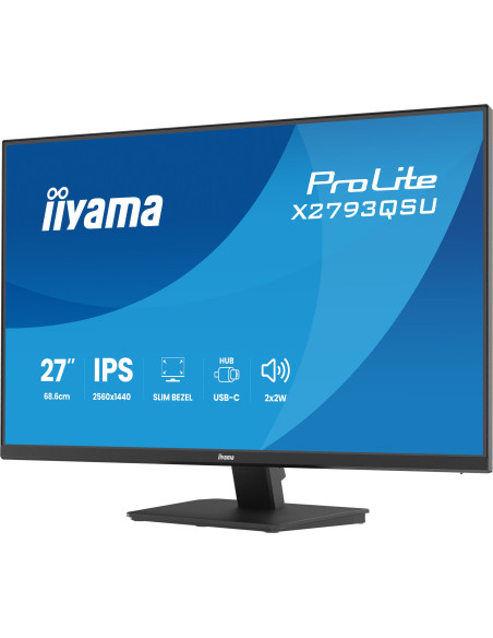 iiyama ProLite/X2793QSU-B1/27"/IPS/QHD/75Hz/1ms/Čierna/3R