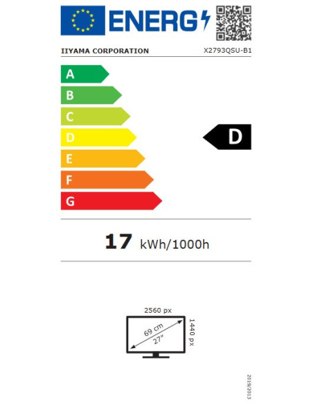 iiyama ProLite/X2793QSU-B1/27"/IPS/QHD/75Hz/1ms/Čierna/3R