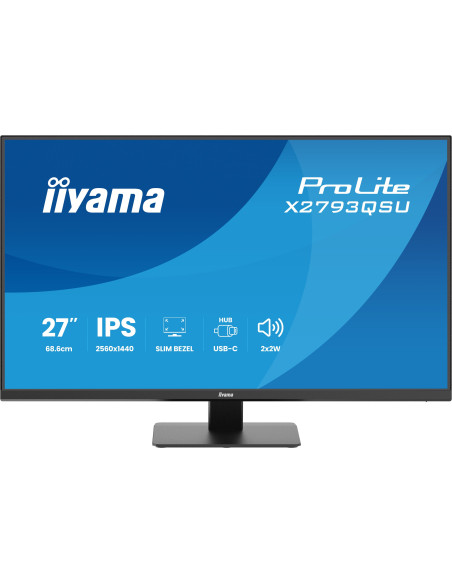 iiyama ProLite/X2793QSU-B1/27"/IPS/QHD/75Hz/1ms/Čierna/3R