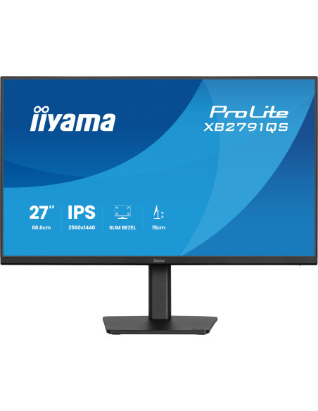 iiyama ProLite/XB2791QS-B1/27"/IPS/QHD/75Hz/1ms/Čierna/3R