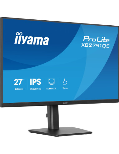 iiyama ProLite/XB2791QS-B1/27"/IPS/QHD/75Hz/1ms/Čierna/3R